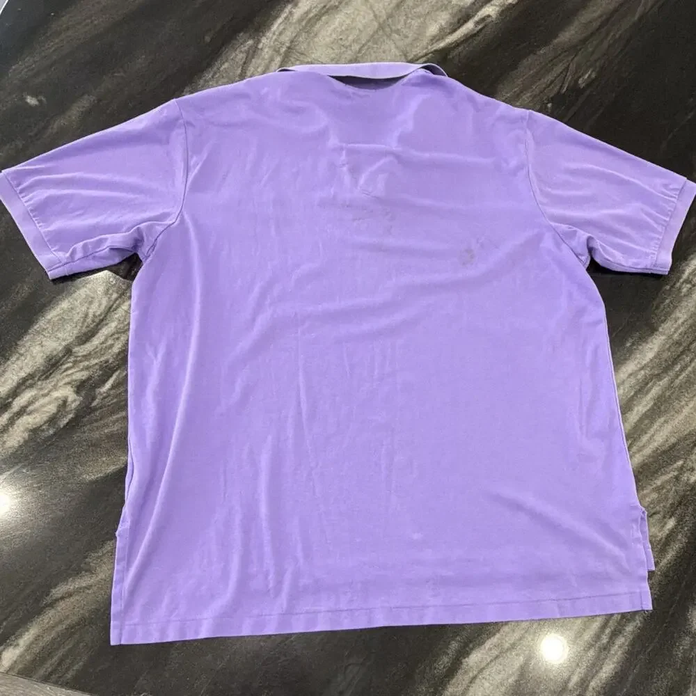 Polo Ralph Lauren Golf Shirt 2XLT Purple lavender Pony classic pima soft touch